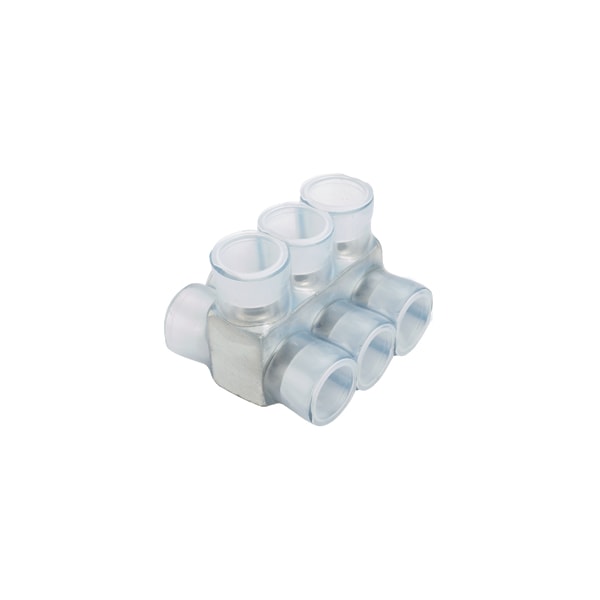Multi-Tap Connector, Double-Sided, Clear Insulation, 8, PCSB4-8-4Y